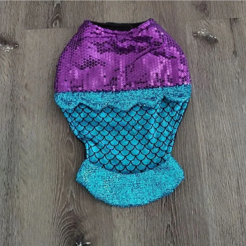 Mermaid Dog Halloween Costume - Size Medium